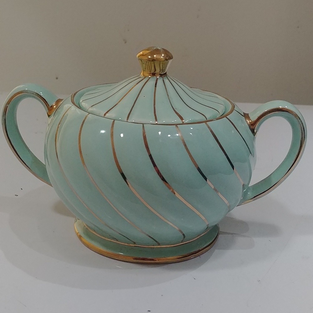 Sadler England Vintage Bone China Sugar Bowl